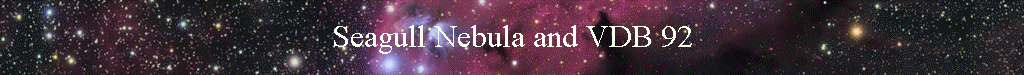 Seagull Nebula and VDB 92